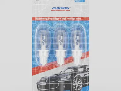 Vehicle light bulbs 3D model