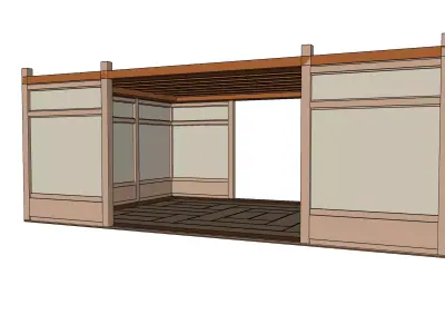 MODULAR - JAPANSE HALL - 02 Free 3D model