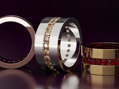 round cut eternity ring N12 54EU size Free 3D print model