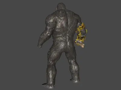 King Kong  Low-poly 3D model