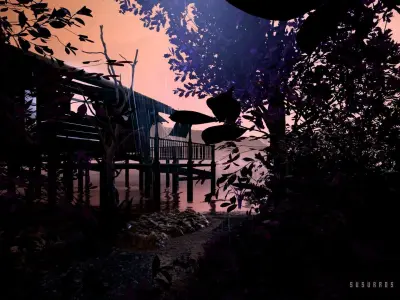 Simple Dock Free low-poly 3D model