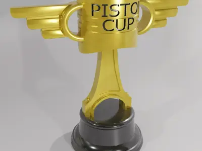 Cars Movie Piston Cup Low-poly 3D model