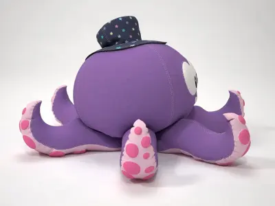 Stuffed Toy Octopus 3D model