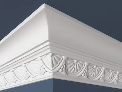 Decorative Crown Molding 3D model 21