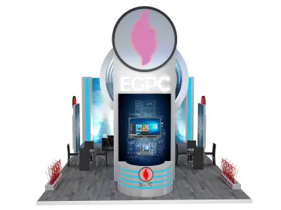 Booth Exhibition Stand a245 3D model