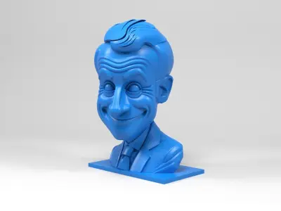 Emmanuel Macron caricature 3D print model