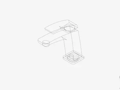 Basin Mixer - Luxury - Rapid Low-poly 3D model