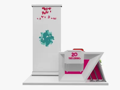 Booth Exhibition Stand a476c 3D model