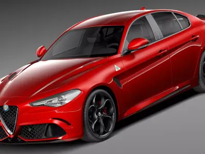 Alfa Romeo Giulia Quadrifoglio 2016 3D model