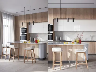KitchenSet 001 3D model