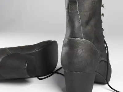 Female boots Diesel 3D model