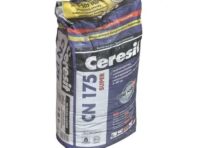 Dry building mix Low-poly 3D model