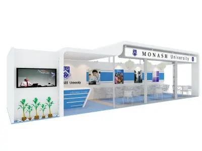 Monash University Exhibition 3x12 booth 3D model
