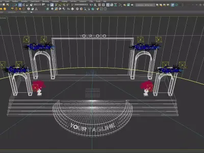 Event Stage 3D model