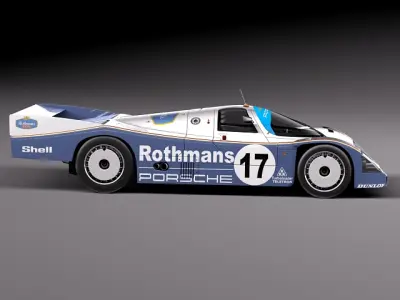 Porsche 962 1984-1991 3D model