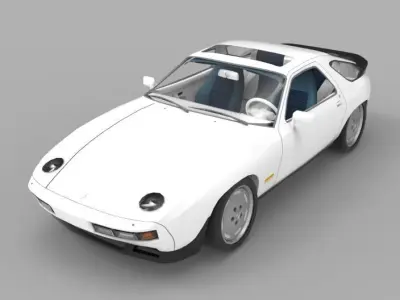 1981 Porsche 928 3D model