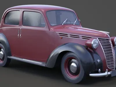 1949 Fiat 1100 B Berlina 3D model
