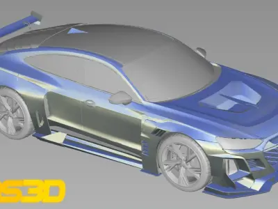 Audi E-Tron GT Wide Body Kit 3D model