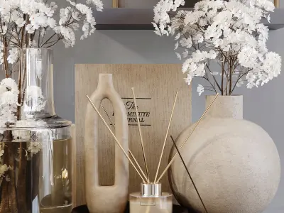 Decorative Set 162 Low-poly 3D model