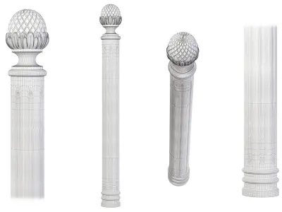 Classic baluster 02 3D model
