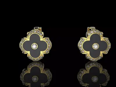 M EARRINGS NUV VAN KLIF 3D print model