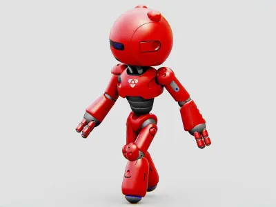 HELL BOY BOT Rigged for Unreal Engine - Unity - MIXAMO 3D model