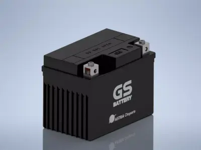 GS GTZ5S Sealed Motorcycle Battery 3D print model