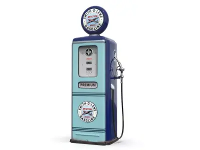 Vintage SMITH-O-LENE Gas Pump 1948 3D model