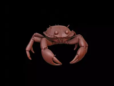 Crab Animal Sculpture 3D print model