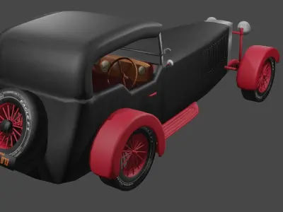 Classic Car - 1934 Lagonda - Can use in Metaverse 3D model