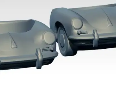 356 porsche jewel ring Lot of 2 version 3D print model