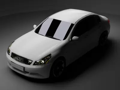 Infiniti G37 Low-poly 3D model