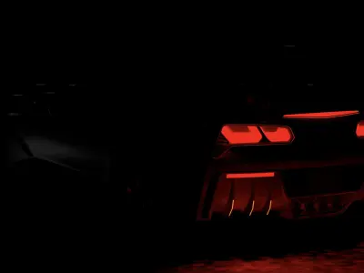 chevrolet corvette widebody kit Low-poly 3D model
