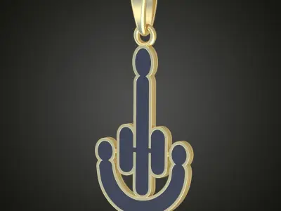 Pendant model 3D 0233 printable model Free 3D print model