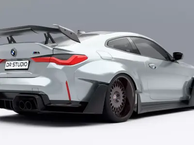 BMW G82 M4 202 Low-poly 3D model