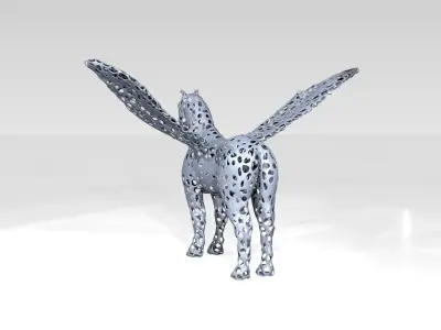 Pegasus Voronoi 3D model