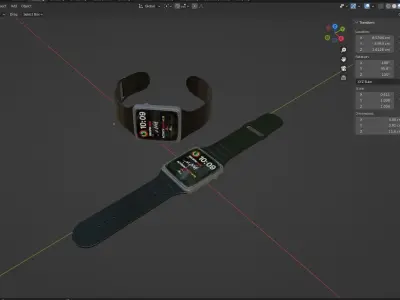 SMART WATCH-BLACK 3D model