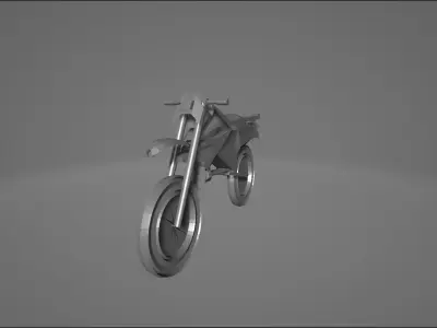 Futuristic Motocycle  Low-poly 3D model