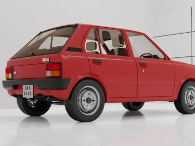 Maruti 800 1983 3D Model 3D model