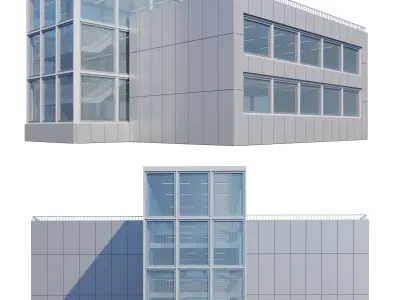 Modern building 001 3D model