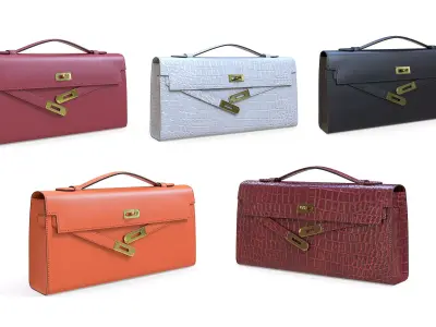 Hermes Kelly Cut Clutch 3D Model Pack