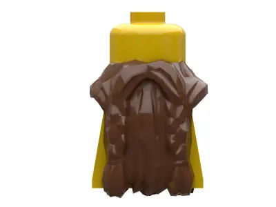 TwindBricks3D - Minifigures beard 3D print model