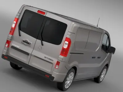 Vauxhall Vivaro Van Biturbo 2017 3D model