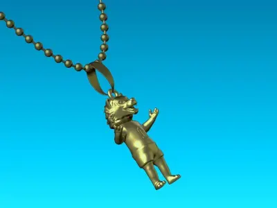 NCAA - Necklaces James university of west - Hanging Figurine  3D print model
