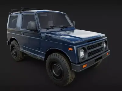 Suzuki Jimmy Mini SUV Low-poly 3D model