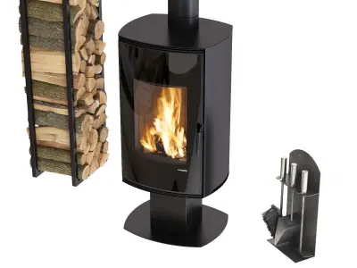  Stove-fireplace Defro Home Orbis 3D model