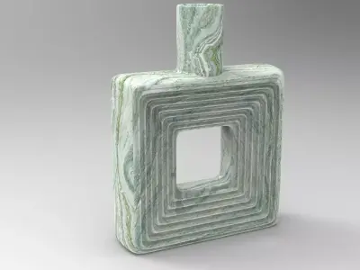Quare Vase Low-poly 3D model