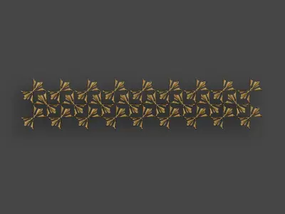 5 Borders Ornamental Pack 7 3D model