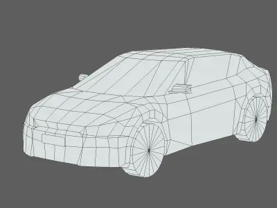 Kia EV6 GT Low-poly 3D model
