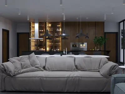 Minimalist House 3D model